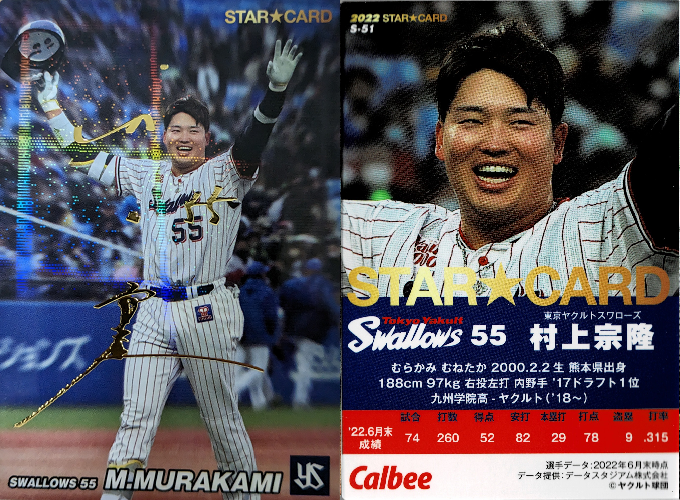 東京ヤクルトスワローズ/村上宗隆 - プロ野球チップス データベース